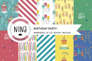 Birthday Party Digital Paper Pack: A Creative Solution for Your Next Celebration