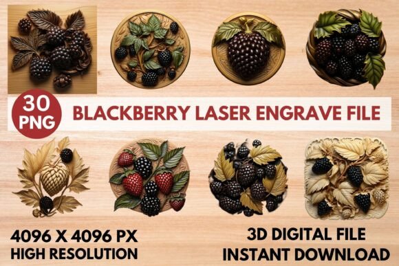 Blackberry Laser Engrave File