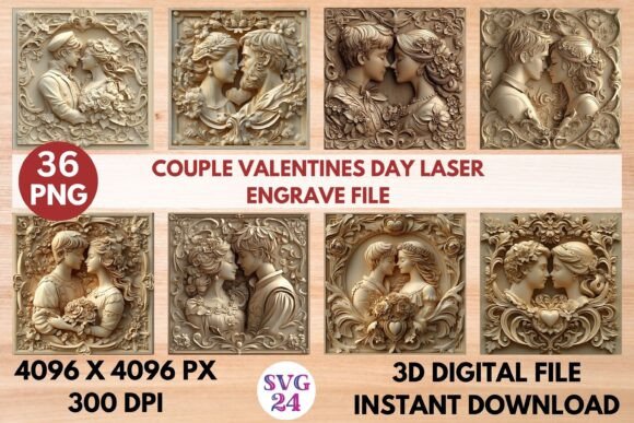 Couple Valentine's Day Laser Engrave File: Creative Possibilities for Personalized Designs