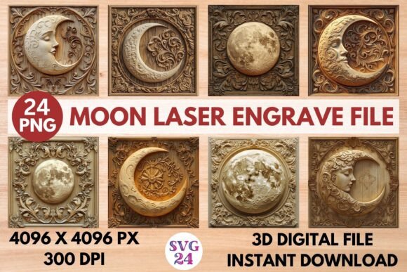 Creative Potential of Moon Laser Engrave Files