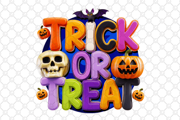 Cute Halloween PNG Design: Trick or Treat PNG - 011 for Creative Projects