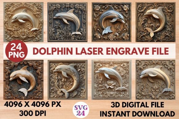 Dolphin Laser Engrave File: A Versatile Resource for Creative Professionals and DIY Enthusiasts