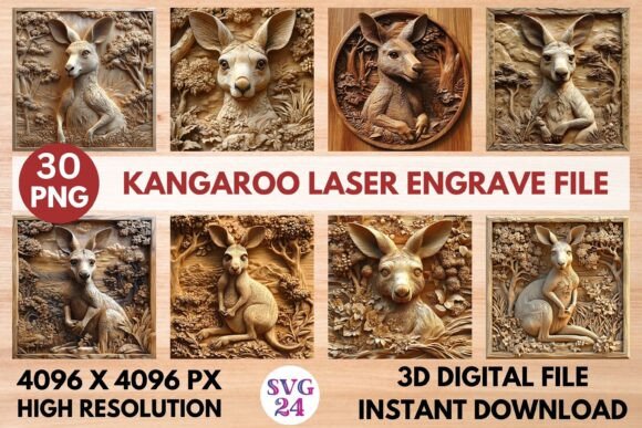 Kangaroo Laser Engrave File