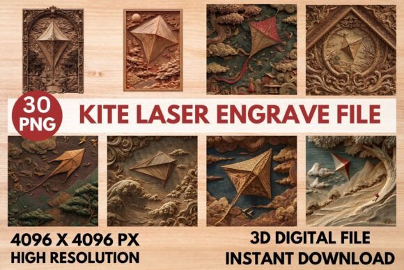Kite Laser Engrave File