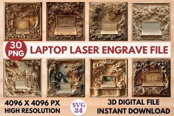 Laptop Laser Engrave File: Elevate Your Digital Craft with Precision Design