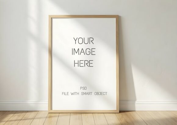 Minimal Sunlit Floor Frame Mockup