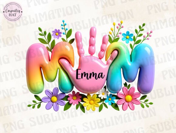 Personalized Mom PNG: A Vibrant Way to Celebrate the Special Women in Your Life