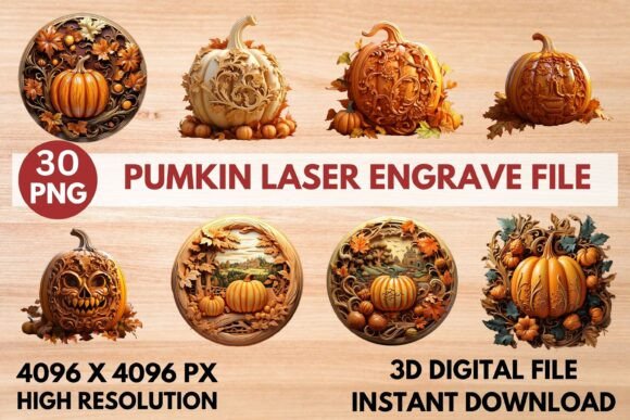 Pumpkin Laser Engrave File: Adding Rustic Charm to Your Fall Crafts
