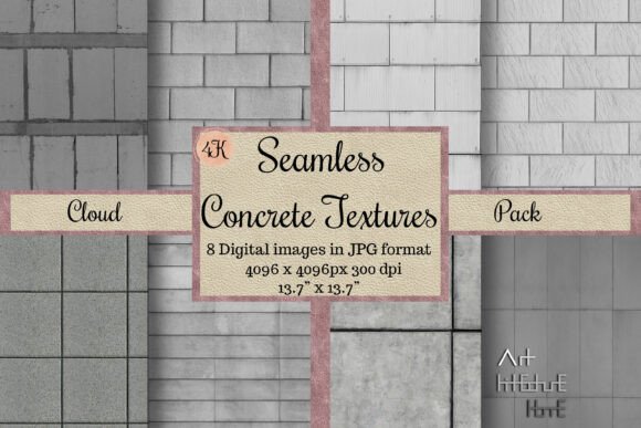 Seamless Gray Concrete Textures in 4K