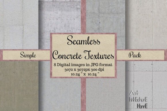 Seamless Simple Concrete Textures, 4K