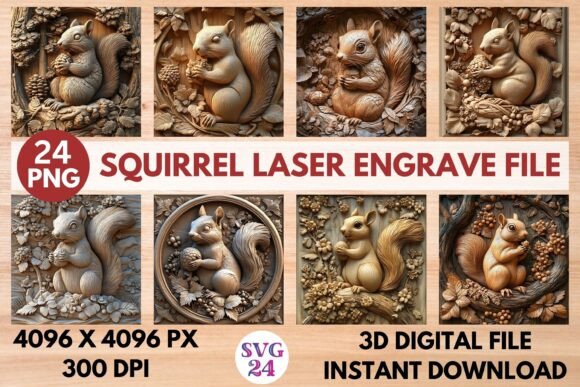 Unlock Creative Possibilities with the Squirrel Laser Engrave File
